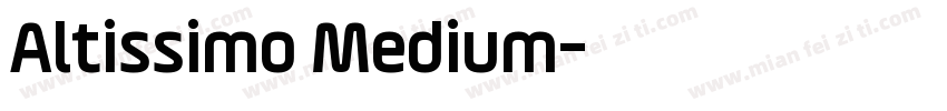 Altissimo Medium字体转换
